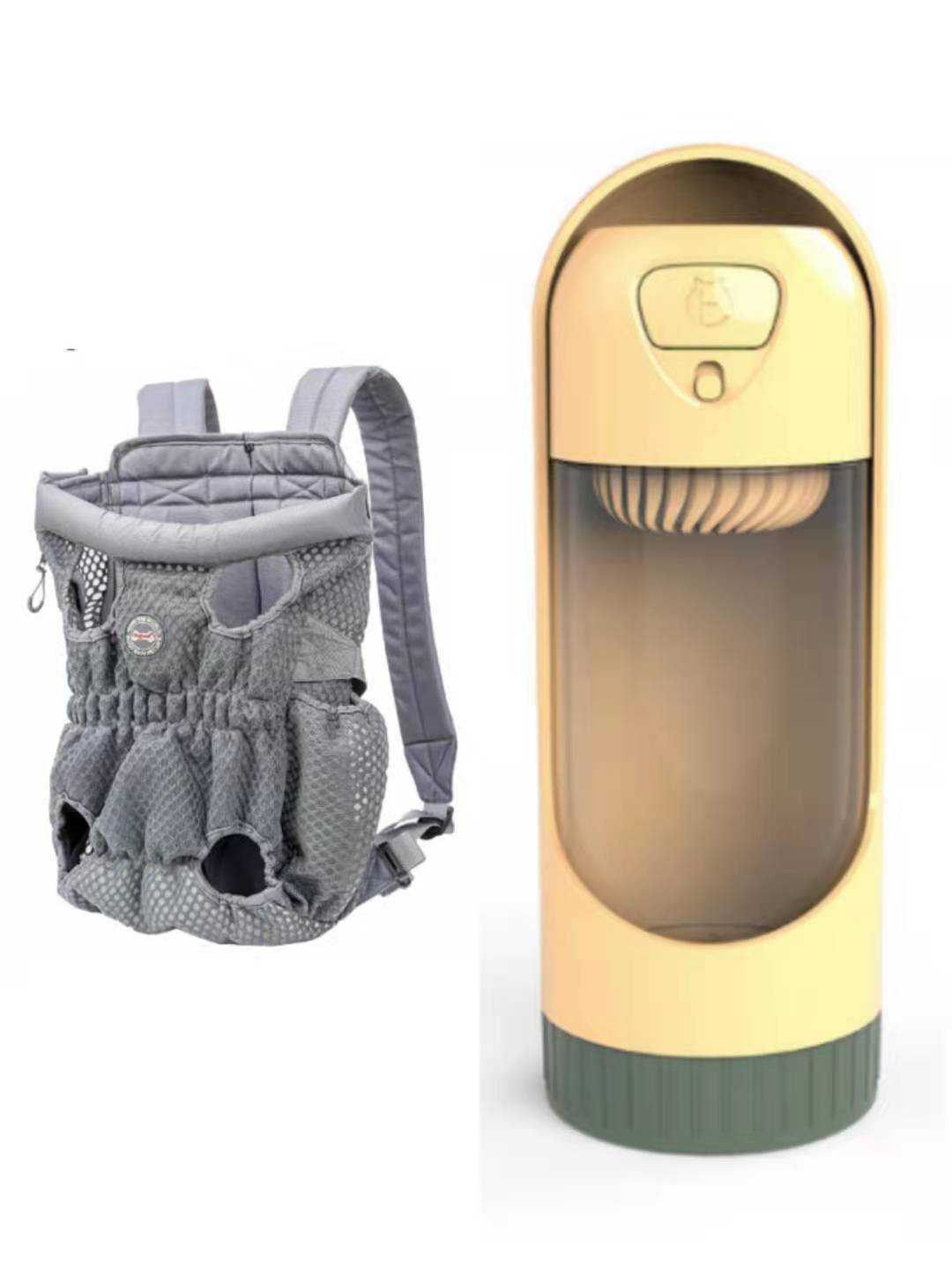 Sac à dos de transport pour animaux de compagnie, sac à bandoulière en maille respirante pour voyage en plein air